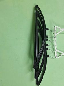 Black Plastic Clothes Hangers (Set of 6)