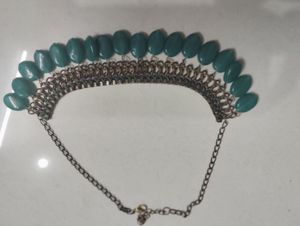 Set of 2 Statement Necklace with Turquoise Beads