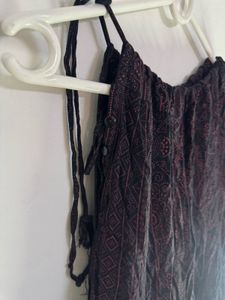 Boho Patterned Wide Leg Pants