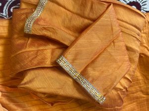 Orange Kurta Set with Dupatta