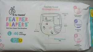 R for Rabbit Feather Diapers