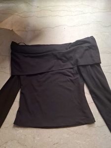 H&amp;M Off-Shoulder Long Sleeve Top