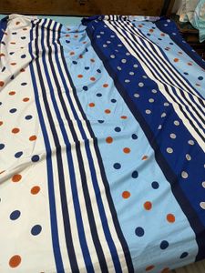 Vibrant Striped & Polka Dot Bed Sheet