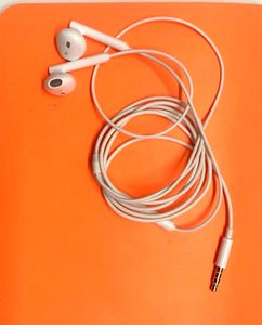 White Earphones with Mic