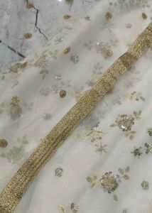 White Party Wear Sharara Suit Set with Dupatta