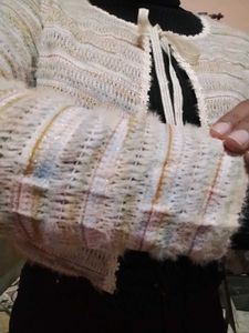 Brand New Korean Crop Top/Shrug For Winter/Spring