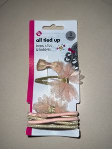 Cute Bows Clips &amp; Bobbles Hair Accessory Set