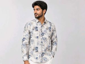 clean kelvin full sleeves white t shirt with multi