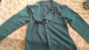 Stylish Green Long Sleeve Top