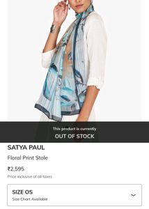 New Satya Paul Printed Stole