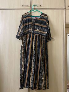 Boho Print Midi Dress