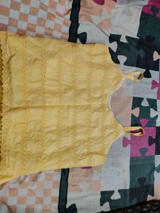 Yellow Cotton Nightsuit Set