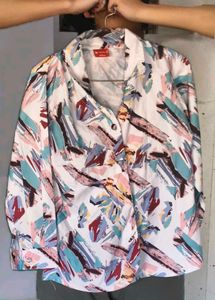 Vibrant Abstract Print shirt for girl
