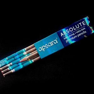 New Apsara Absolute Pencil Box & Rubber Band Pack