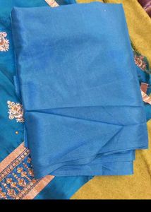 Elegant Blue Embroidered Kurta Set