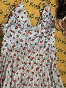 Zara printed midi dress