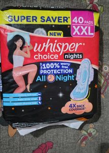 Whisper Choice Nights Pads XXL