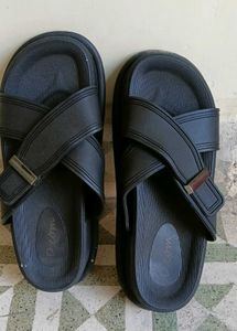 Black Cross Strap Sandals