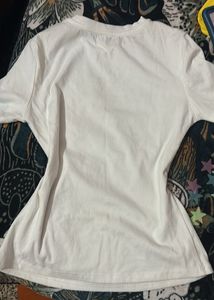 y2k Pinteresty White Graphic Tee