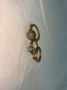 Set of 3 copper Rings