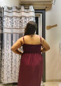 burgundy button up dress