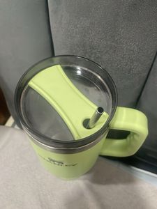 Stanley Tumbler with Straw - Lime Green