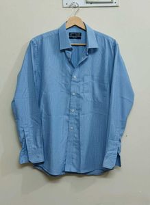 Blue Striped Formal Shirt, Johns Miller
