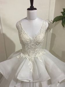 Elegant Tiered Wedding Gown