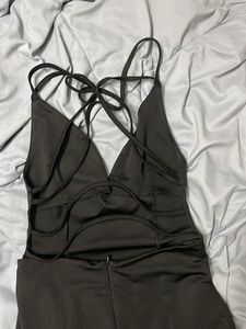 Chic Black Halter Neck Mini Dress