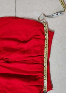 Vibrant Red Sharara Pants for Navratri