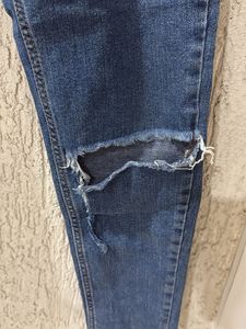 Blue Ripped Skinny Jeans