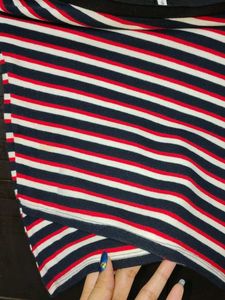 Striped Boat Neck Top