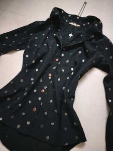 Y2K Stylish Black Bell Sleeve Top