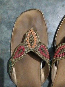 Embellished Flat Sandals