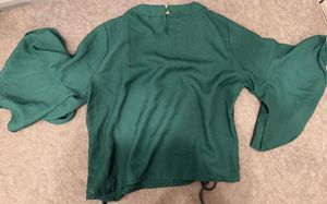 Green Lace-Up Ethnic Kurta
