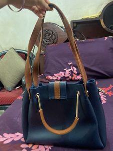 Blue handbag