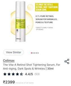 Celimax Retinol Shot Tightening Serum