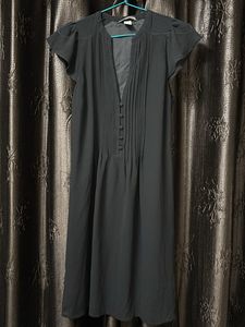 Elegant Black Chiffon Dress