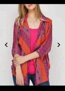 Vibrant Printed Bohemian Kimono Jacket