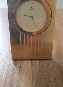 Titan Classic Gold Table Clock