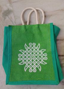 4️⃣Jute Tote Bags Ganesha Kolam