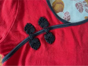 Red Bodysuit top with Black Accents