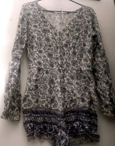 Floral Print Romper
