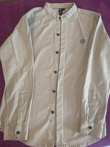 Boy’s Band Collar Shirt