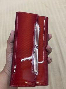 Plover Red Leather Wallet
