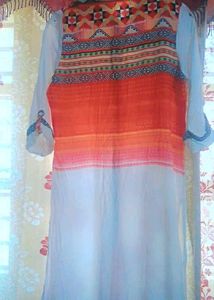 Ethnic Print Longline Kurta