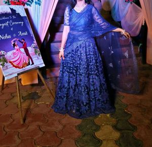 Stunning Blue Sequin lehnga 💙