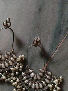 Beautiful Sky Blue Chandelier Earrings
