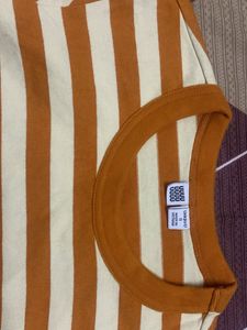 Striped Orange &amp; Cream T-Shirt