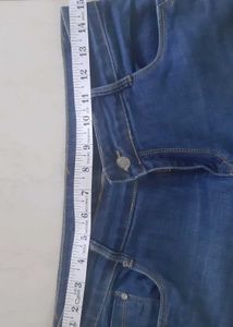 Blue low waist, slim fit Denim Jeans women